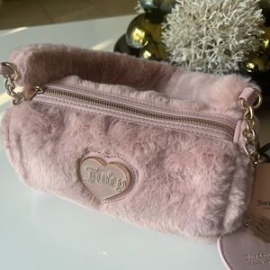 Juicy Couture Blush Faux Fur Mini Bag